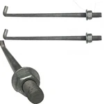 12" X 1/2" - Anchor Bolt Galvanized With Nut + Washer (5). Fixed Price $19.99.