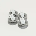 Choice Parts 4 Pack Of 611666 For Bosch Dishwasher Upper Rack Roller With Axle. Fixed Price $19.76.