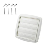 Amonk Adjustable Dryer Vent Cover Outside 4'' To 5'' 6'' Plastic Louvered .... Fixed Price $18.42.
