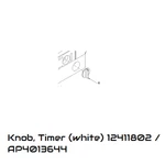 Parts For Amana / PADW350RAW0 Knob, Timer (white) 12411802 AP4013644. Fixed Price $33.00.