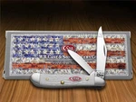 Case Knives Sparxx Peanut Jigged White Delrin Pocket Knife Stainless 60188. Fixed Price $59.99.