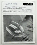 Bosch Dishwasher Use Care 9000144860 Rev 2005 Operating Instructions Manual. Fixed Price $11.21.