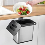 Sidianban Hanging Trash Can With Lid For Kitchen Cabinet Door, 0.8 GAL/3L Sta.... Fixed Price $36.37.