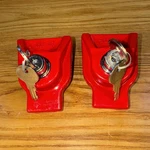 (2CP) Uline Diecast Aluminum Glad Hand Lock, Keyed Alike Heavy Duty-. Fixed Price $22.99.