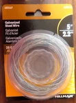 Hillman Steel Wire 28 Gauge 100 Ft. Spool Galvanized #123117-N New. Fixed Price $5.29.