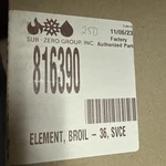816390 New Broil Element Oem. Fixed Price $90.00.