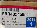 EBR43245901 Lg Dishwasher Display Board. Fixed Price $24.89.