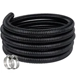 Zy-hosetube Pond Id 1 25FT Black Corrugated Flexible Inch,. Fixed Price $52.05.