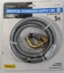 Everbilt 3/8" X 60" Universal Stainless Steel Dishwasher Connector Line Kit. Fixed Price $17.00.