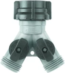 Gilmour 800174 Garden Hose Y-connector W/ Dual Shut-off Valve, Polymer/nylon. Fixed Price $10.73.
