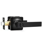 Gobekor 4 Pack Privacy Door Levers - Matte Black Interior Handles With Lock F.... Fixed Price $61.06.