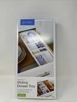 Youcopia Drawerfit Sliding Tray With Adjustable Dividers, Expandable Kitc. Fixed Price $25.00.