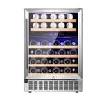 Cowsar 46 Bottle Dual Zone Wine Cooler 5.2 Cu Ft 23.4" Built-in/freestanding. Fixed Price $419.00.