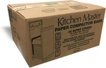 Kitchen Master Paper/plastic Lined Pre-cuffed Compactor Bags -48 Pack Brown. Fixed Price $111.64.