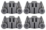 Kitchenaid KDTE104ESS3 Dishwasher Lower Dishrack Wheels (4 Pack). Fixed Price $39.94.