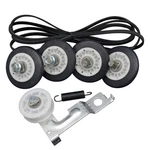 Lg Dryer Repair Kit: Drum Roller, Idler Pulley, Belt, Spring Replacement Parts. Fixed Price $41.26.