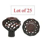 25 Oil Rubbed Bronze Sunflower Birdcage Kitchen Cabinet Knobs Free Shipping. Fixed Price $40.00.