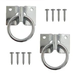 2-IN Ring With Plate, Hitching Hooks, Wall Mount, Zinc-plated, Ani.... Fixed Price $41.67.