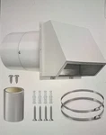 8 Exterior Wall For Range Hood, Hvac Duct Kitchen/bathroom Ventilation. Fixed Price $54.95.
