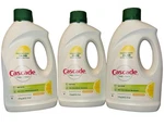 3 Cascade Free & Clear Dishwasher Detergent, Lemon Essence, 60 Fl Oz. Fixed Price $60.00.
