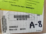 W10815819 New Whirlpool Dishwasher Console. Fixed Price $133.00.
