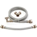 Steam Dryer Installation Kit Braided Stainless Steel Hoses 6 Ft Long With 3. Fixed Price $24.53.