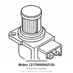 Midea 12170000042120 Plastic Box Assembly. Fixed Price $139.99.