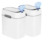 2.2 Gallon Bathroom Trash Can With Lid,automatic Sensor Plastic Waste Bin Sli.... Fixed Price $41.24.