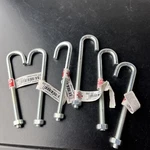 Nos Lot Of National Hardware N232-926 Threaded Nut J-bolt 5/16" X 5" Zinc. Fixed Price $11.95.