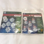 Lot Of 2 The Beadery Holiday Beaded Ornament Kits Snowflakes 5977 & Snowmen 5978. Fixed Price $27.99.