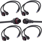 Qofowin 3WIRE Waterproof Connector, Female Plug Led 3PIN-WAY, Black. Fixed Price $23.20.