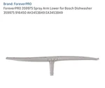 Bosch 359975 Dishwasher Lower Spray Arm Assembly. Fixed Price $69.99.