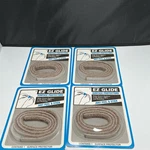 Ez Glide Brown Roll Peel Stick Floor Surface Protector 1/2" X 36" Lot Of 4. Fixed Price $13.99.