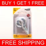 New 2X2 Pieces 2-5/8" Screw Eyes (national Hardware) N185-991 V2014 Hooks. Fixed Price $14.37.