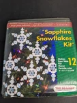 Beadery Holiday Beaded Ornament Kit-light Sapphire Snowflake Makes 6. Fixed Price $11.00.
