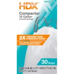 Hdx 18 Gal. White Extra Tall Kitchen Drawstring Trash Bags 30-COUNT. Fixed Price $19.34.