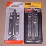 Lot Of 4- National N348-284 Or Stanley S851-089 Barrel Bolts 4" Stainless. Fixed Price $42.00.