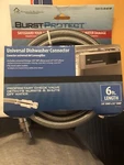 & K 496-203EF Suredry Braided Stainless Steel Dishwasher Connector, 3/8" X 72. Fixed Price $23.60.