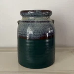 Ceramic Glazed Jug Crock Utensil Holder Vase Vignette Kitchen Cottage 7.5. Fixed Price $24.00.