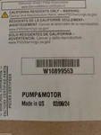 Oem Whirlpool W10899563 Dishwasher Pump&motor Free Shipping. Fixed Price $171.00.