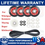 4392067 Dryer Repair Kit Belt Rollers & Idler For Whirlpool Kenmore Maytag Duet. Fixed Price $21.99.