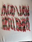Lot Of 29 Dmc 6-STRAND Embroidery Cotton 8.7YD- Pinks 14- 962 15- 899. Fixed Price $12.74.