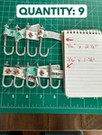 9-PACK Lot National Hardware 3/16" X 2-1/2" J Bolt 40LB Load N232-876 N232-868. Fixed Price $14.03.