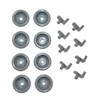 8 Pack WD12X10136 Dishwasher Lower Rack Front Roller And Axle Kit. Fixed Price $8.54.
