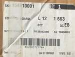 154810001 Frigidaire Dishwasher Main Control Board Nib. Fixed Price $179.50.