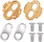 Ximimark 1SET Crank Brothers Premium Pedal Cleats For Eggbeater, Gold, Silver. Fixed Price $14.34.