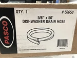 Pasco 50650 Dishwasher Drain Hose 5/8" X 50', New. Fixed Price $37.50.