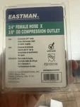 Eastman 65447LF Brass Dishwasher Fitting Elbow 3/8" Comp X 3/4" Fht Low-lead. Fixed Price $5.00.