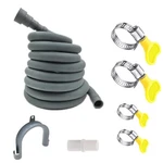 Hlmoptimo 16 Universal Washing Machine Drain Hose Flexible Feet, Gray. Fixed Price $34.49.
