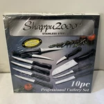 Shappu- 2000 Stainless Steel 10PC Professional Cutlery Knife Set -forever Sharp!. Fixed Price $19.99.